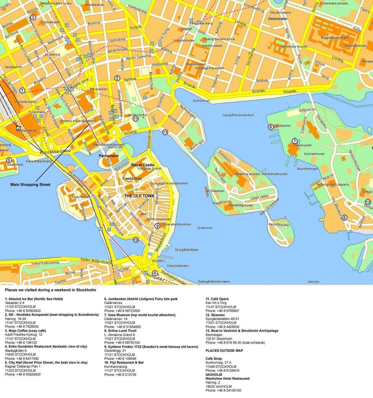 kat jeyografik nan Stockholm tèminal kwazyè