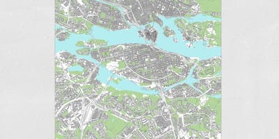 Kat jeyografik nan Stockholm kat jeyografik ekri an lèt detache