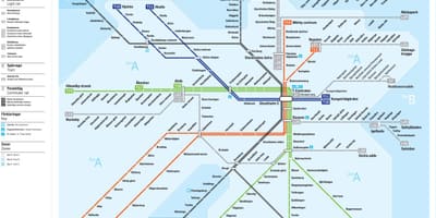 Kat jeyografik nan Stockholm transpò piblik