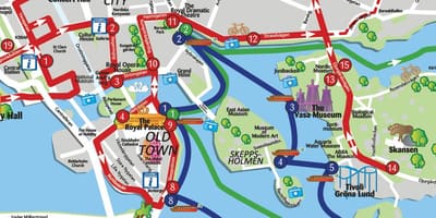 Stockholm pwen nan enterè a kat jeyografik