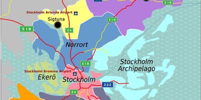 Kat jeyografik nan zòn nan Stockholm Syèd